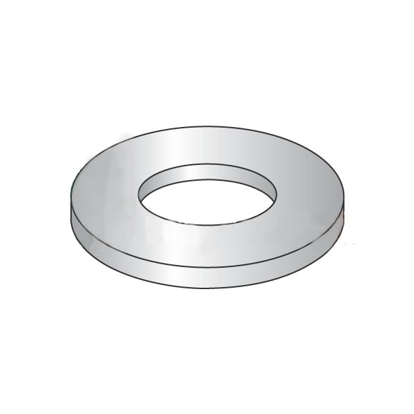 Newport Fasteners Flat Washer, For Screw Size 3/8" , Steel Cadmium Finish, 2500 PK 642122 - main